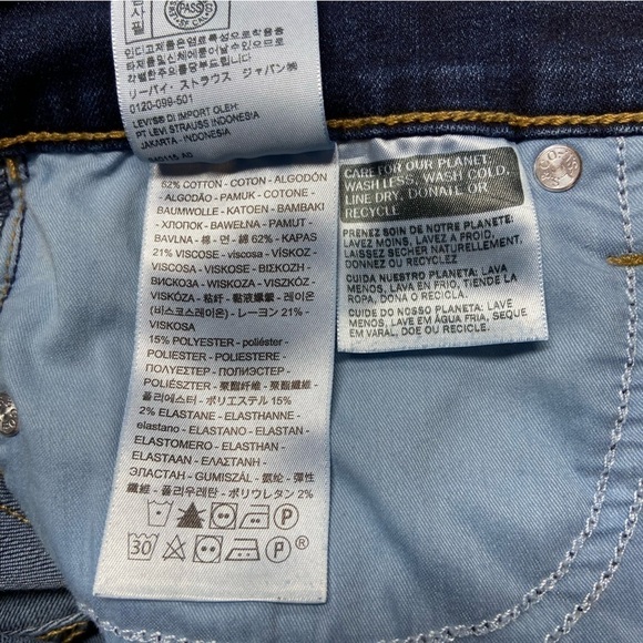 Levi’s 315 Shaping Bootcut Dark Wash High Rise W28 L31 Stretch Denim Jeans - Picture 12 of 16